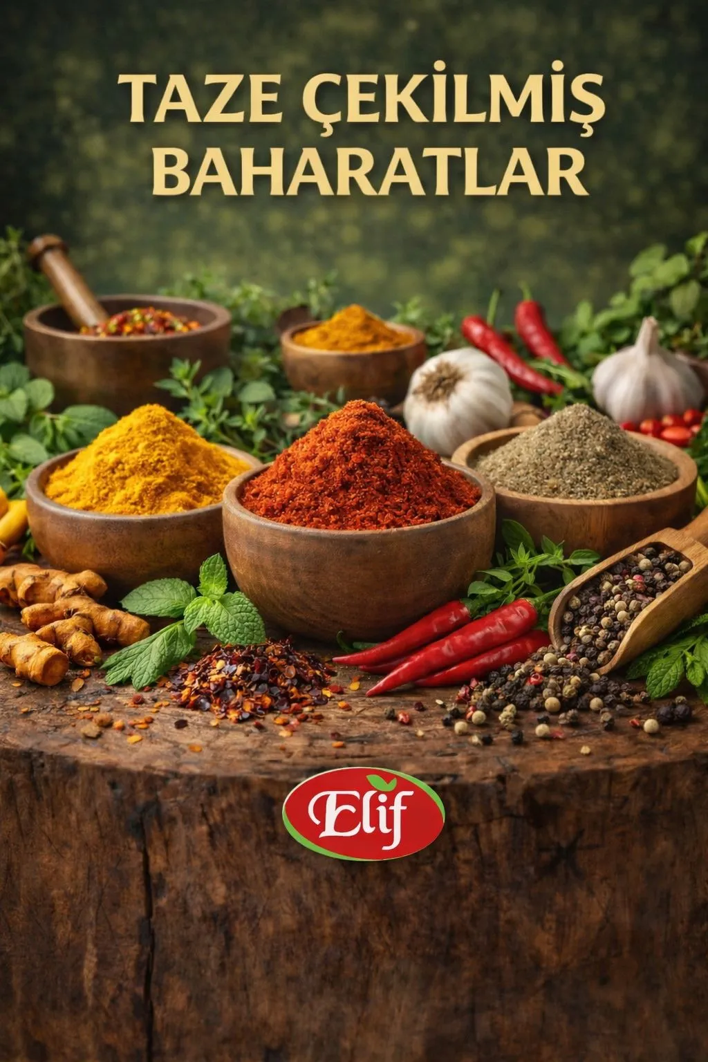 Taze Çekilmiş Baharat Çeşitleri